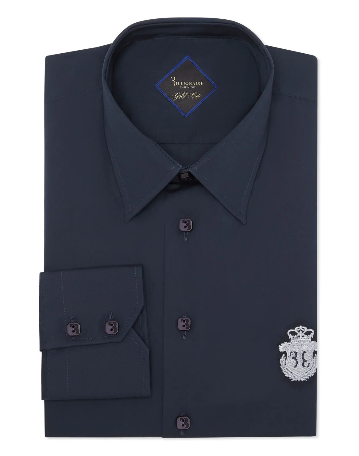 Shirt Gold Cut LS/Milano Crest, цвет: Синий