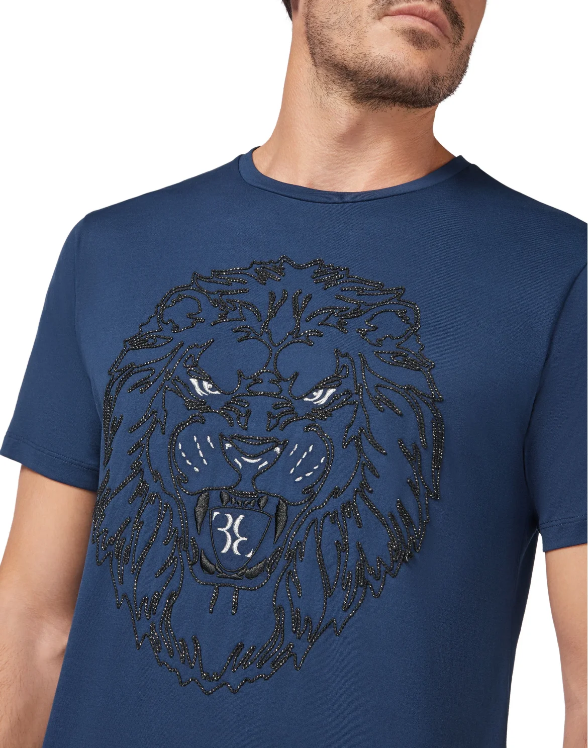 T-shirt Round Neck SS Lion, цвет: Синий