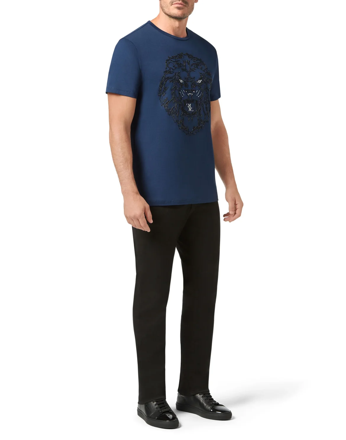 T-shirt Round Neck SS Lion, цвет: Синий