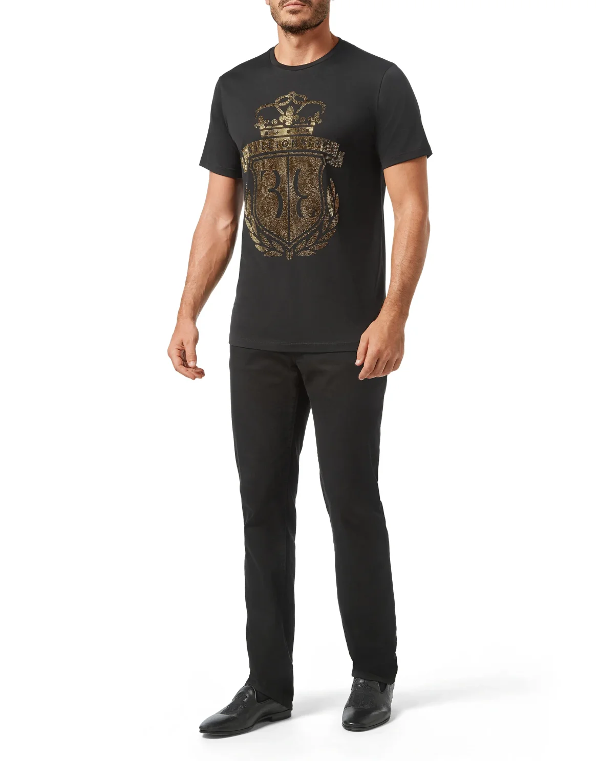 T-shirt Round Neck SS Crest, цвет: Черный