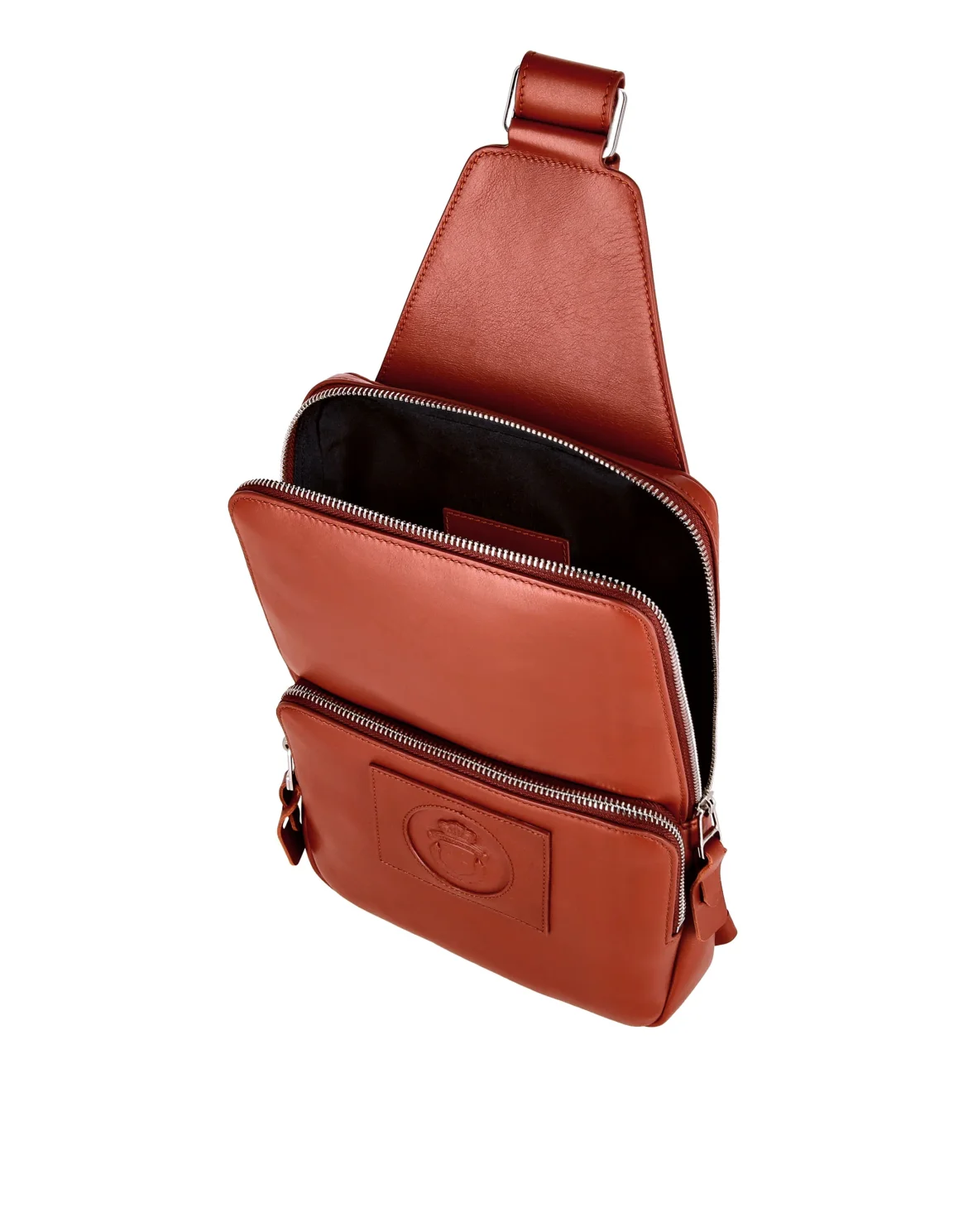 Leather Cross body Crest, цвет: Коричневый