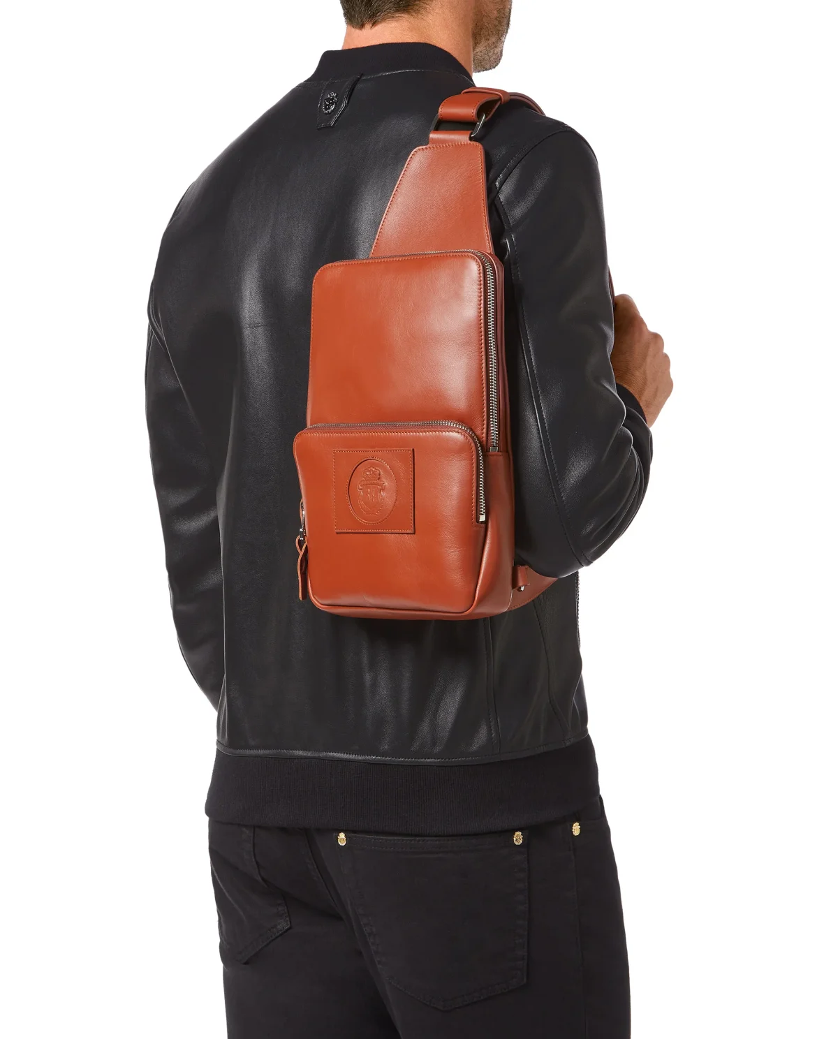 Leather Cross body Crest, цвет: Коричневый