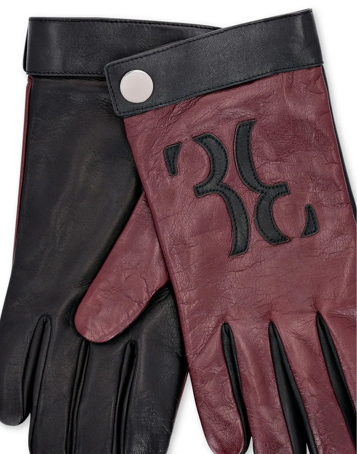 Leather Lo-gloves Double B, цвет: Черный