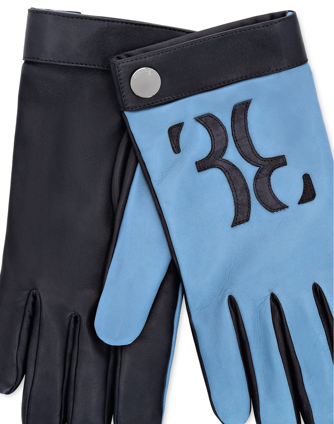 Leather Lo-gloves Double B, цвет: Серый