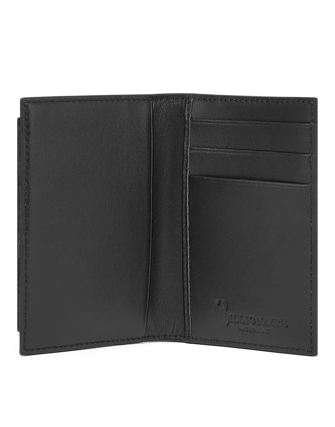 Leather Credit Cards Holder Crest, цвет: Черный