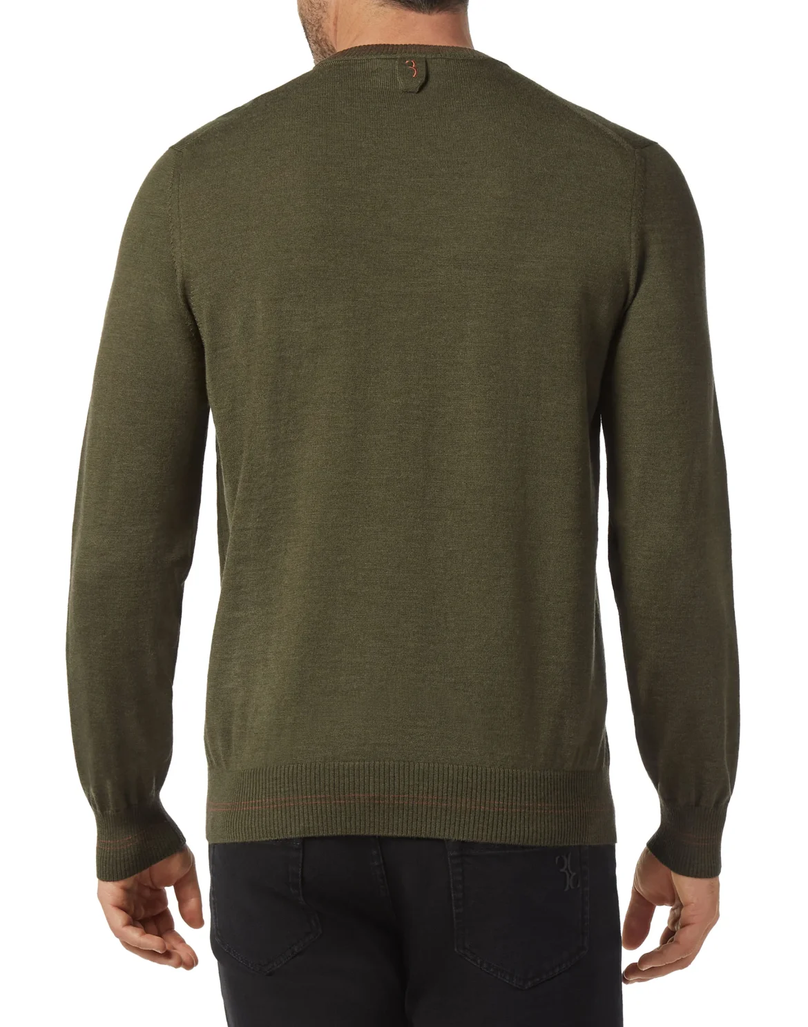 Wool Pullover Round Neck LS Double B, цвет: Камуфляж