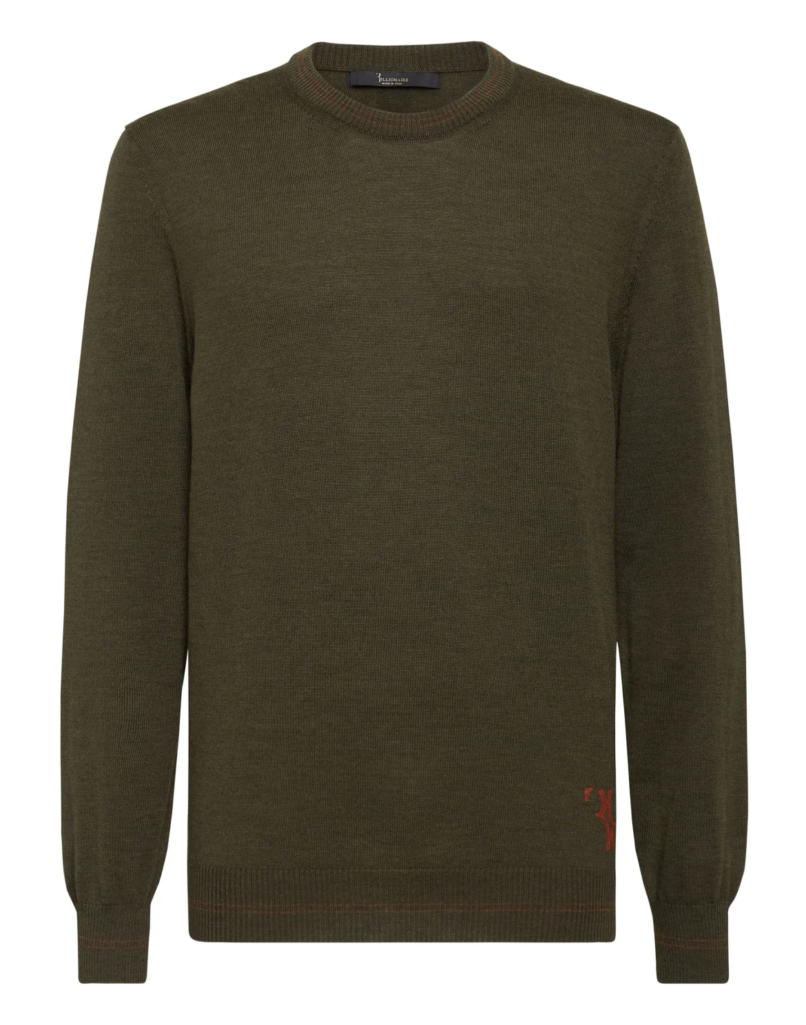 Wool Pullover Round Neck LS Double B, цвет: Камуфляж