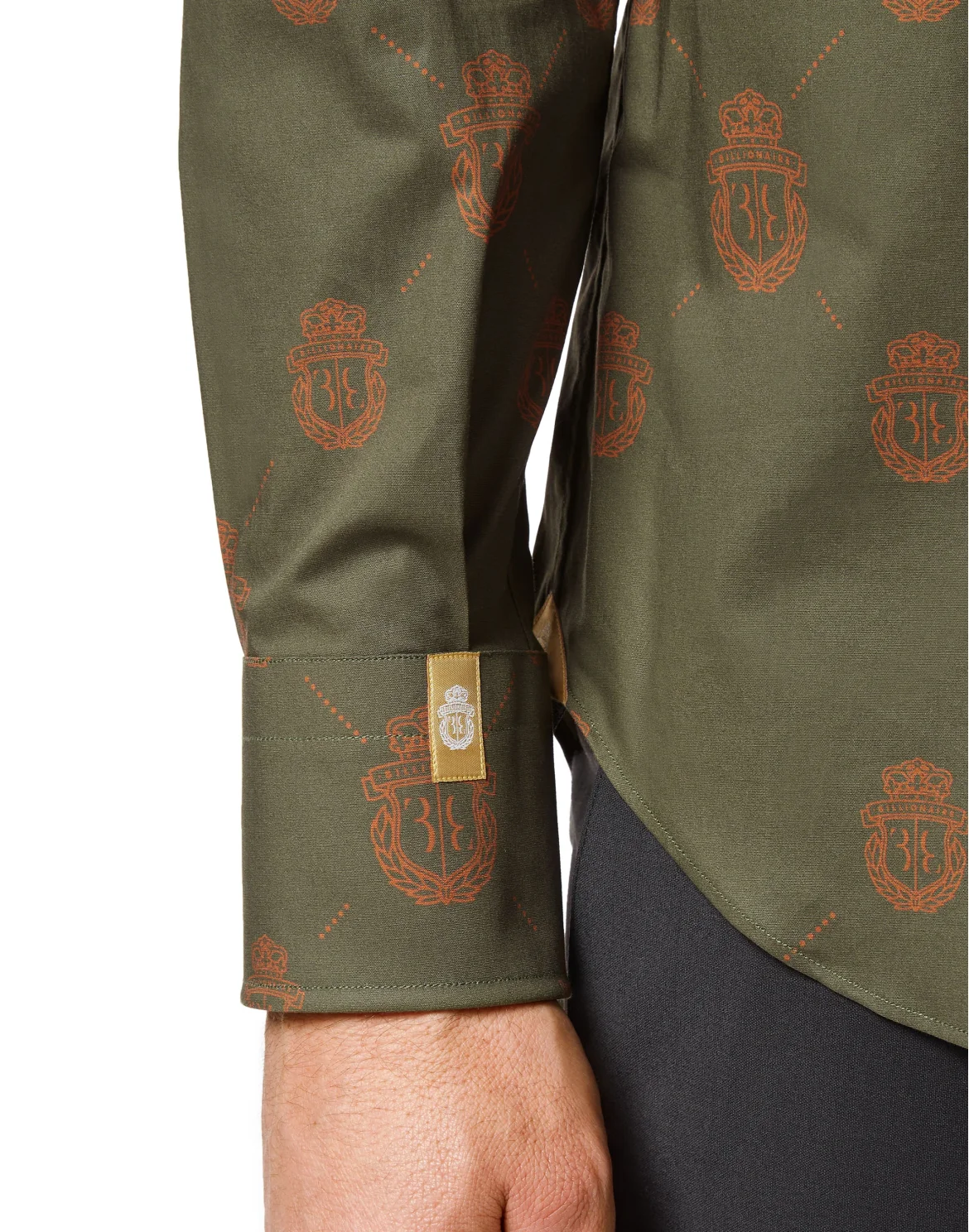 Shirt Silver Cut LS Crest, цвет: Зеленый