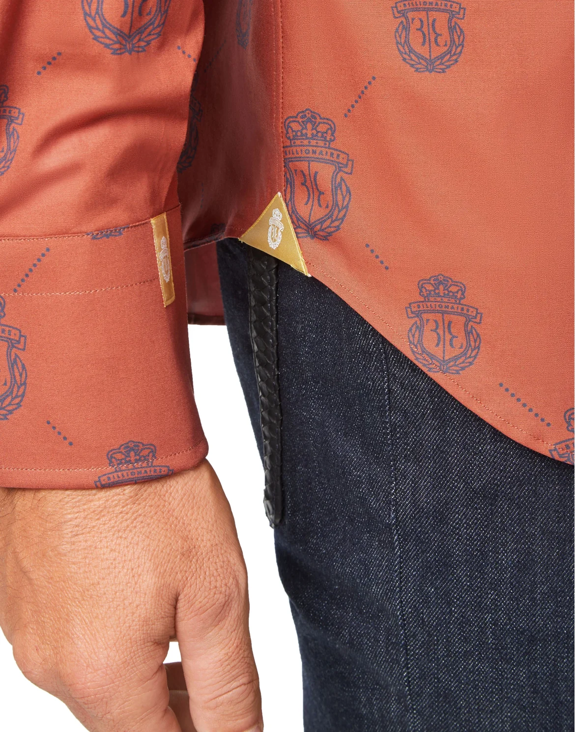 Shirt Silver Cut LS Crest, цвет: Красный