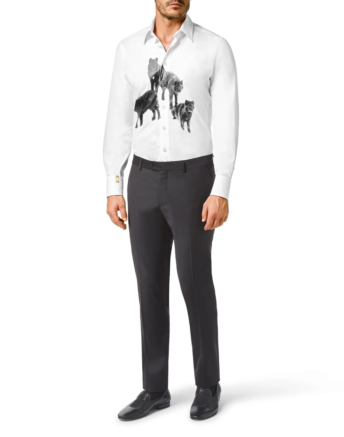 Shirt Gold Cut LS Wolf, цвет: Белый