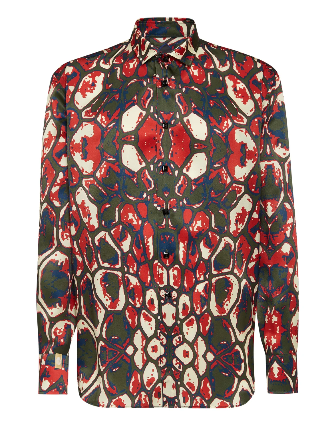 Silk Shirt Gold Cut LS print animalier, цвет: Камуфляж