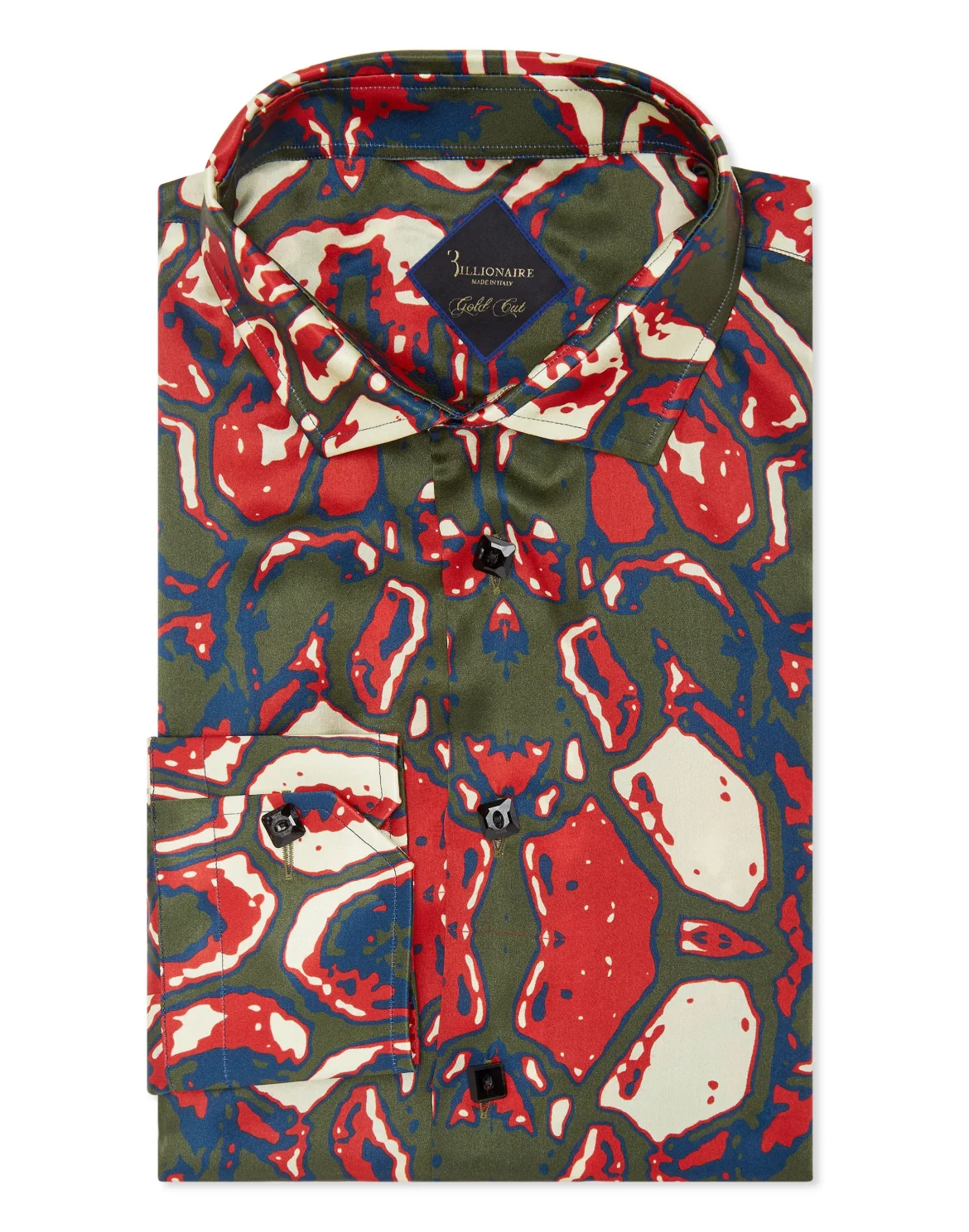 Silk Shirt Gold Cut LS print animalier, цвет: Камуфляж