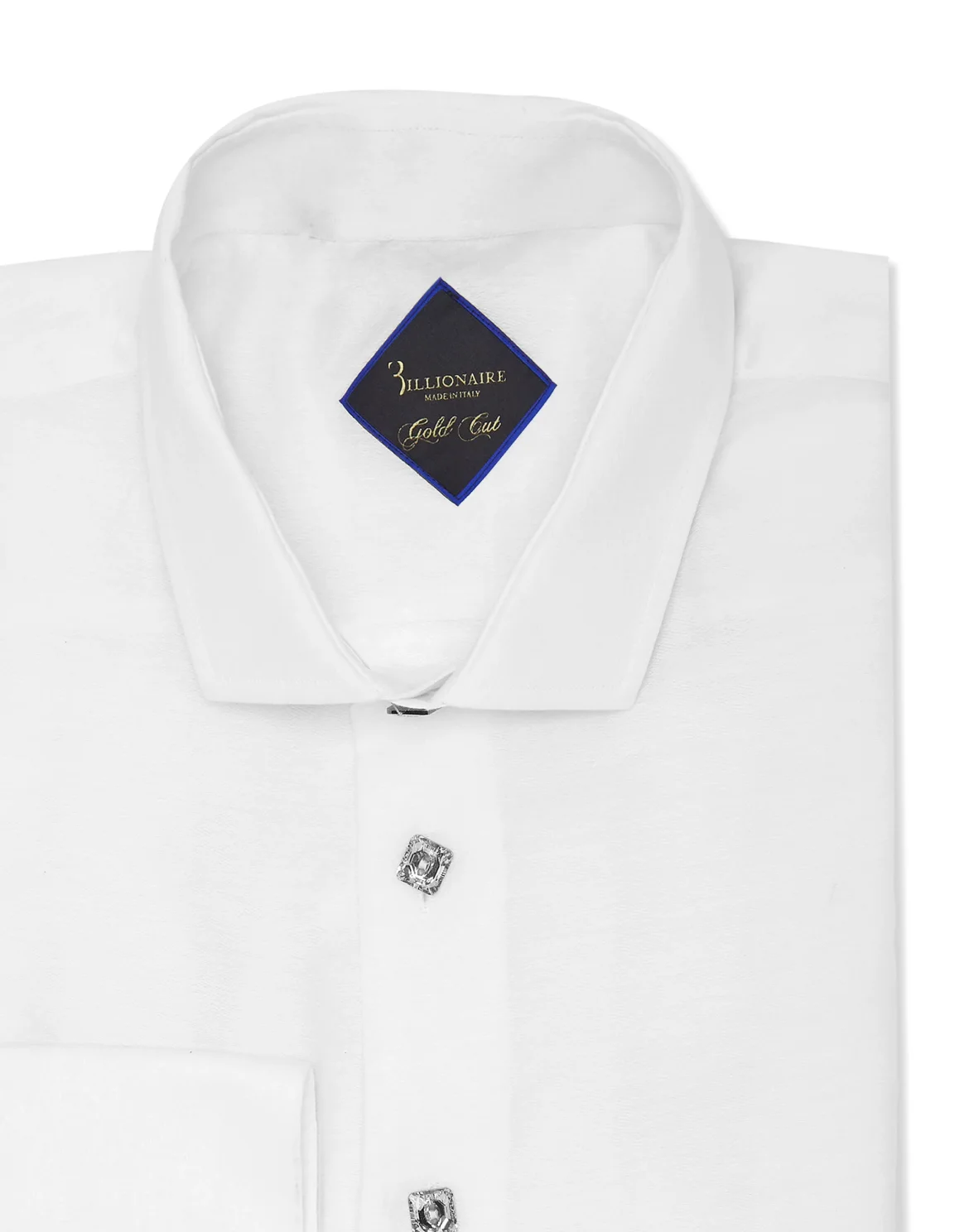 Silk Shirt Gold Cut LS Jacquard, цвет: Белый
