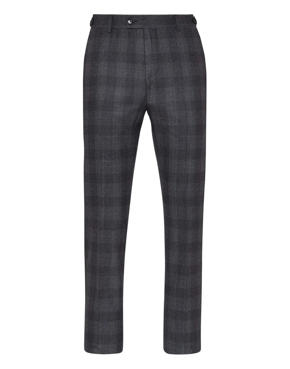 Wool Long Trousers Tailored fit Check Crest, цвет: Черный