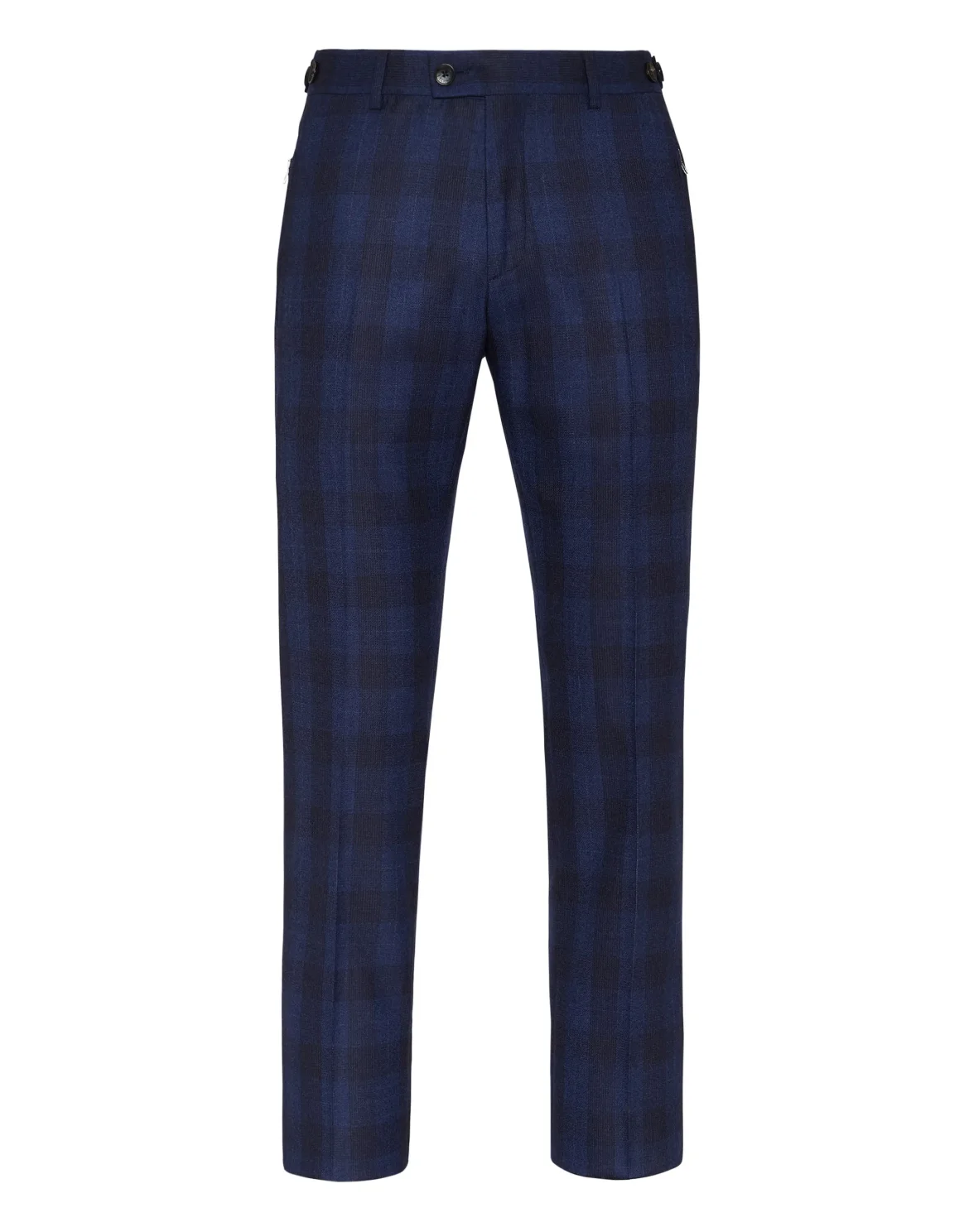 Wool Long Trousers Tailored fit Check Crest, цвет: Синий