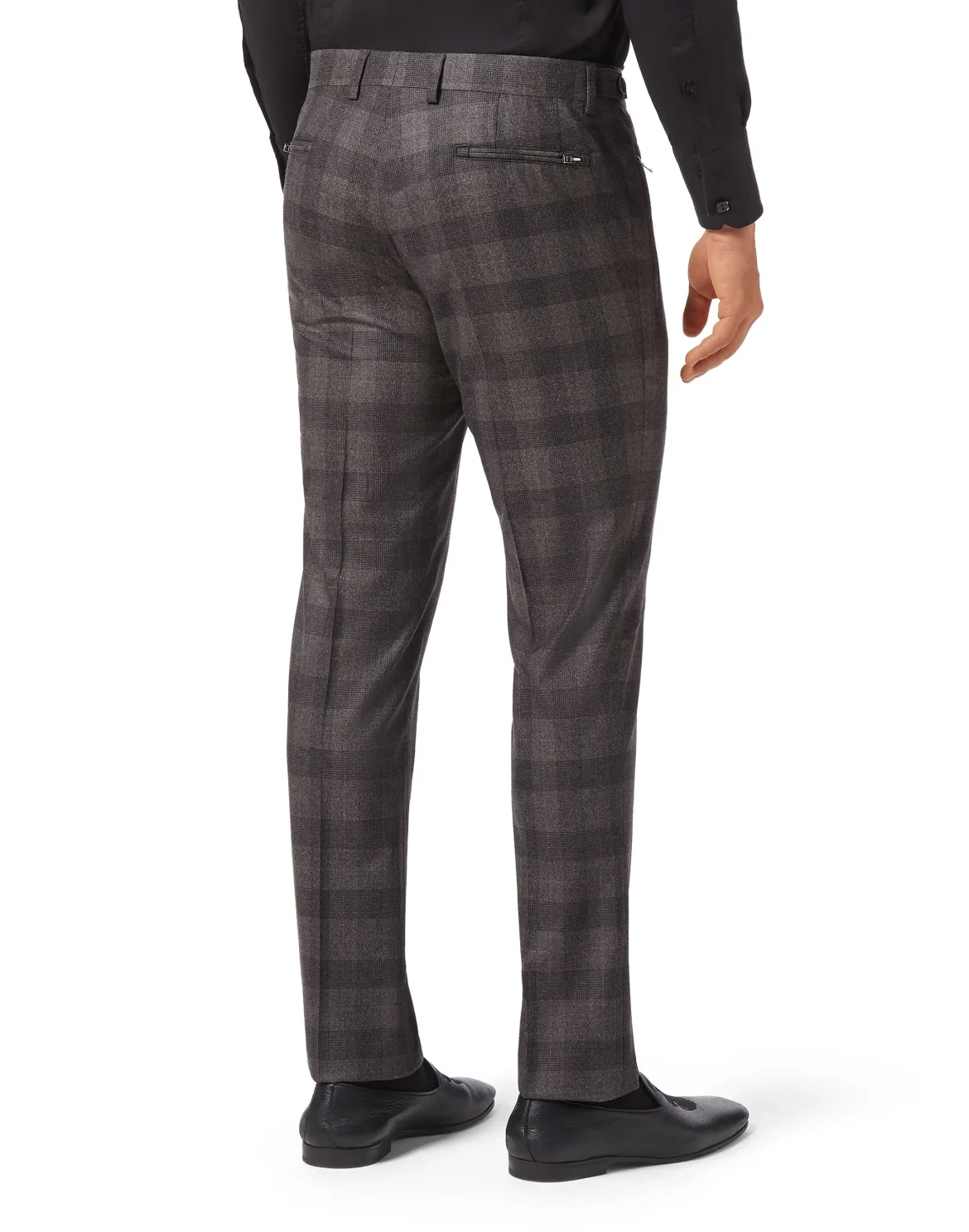 Wool Long Trousers Tailored fit Check Crest, цвет: Коричневый