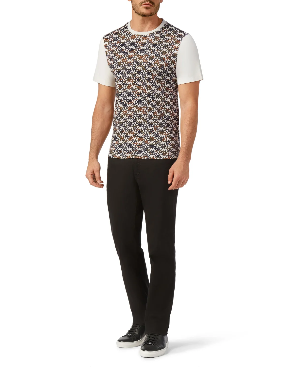 T-shirt Round Neck SS All over BB, цвет: Бежевый