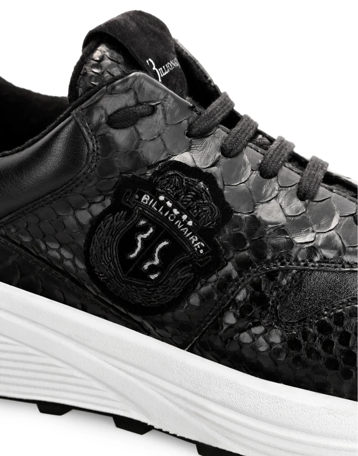 Python Leather Runner Wolf, цвет: Черный