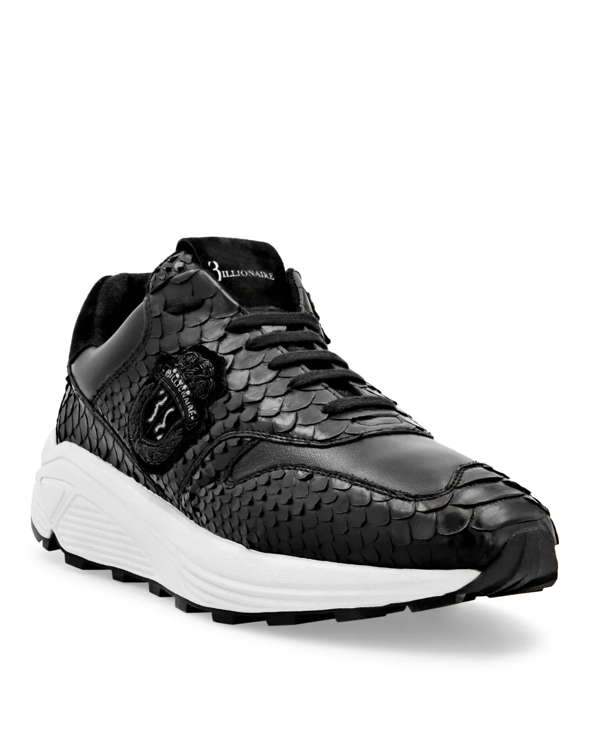 Python Leather Runner Wolf, цвет: Черный