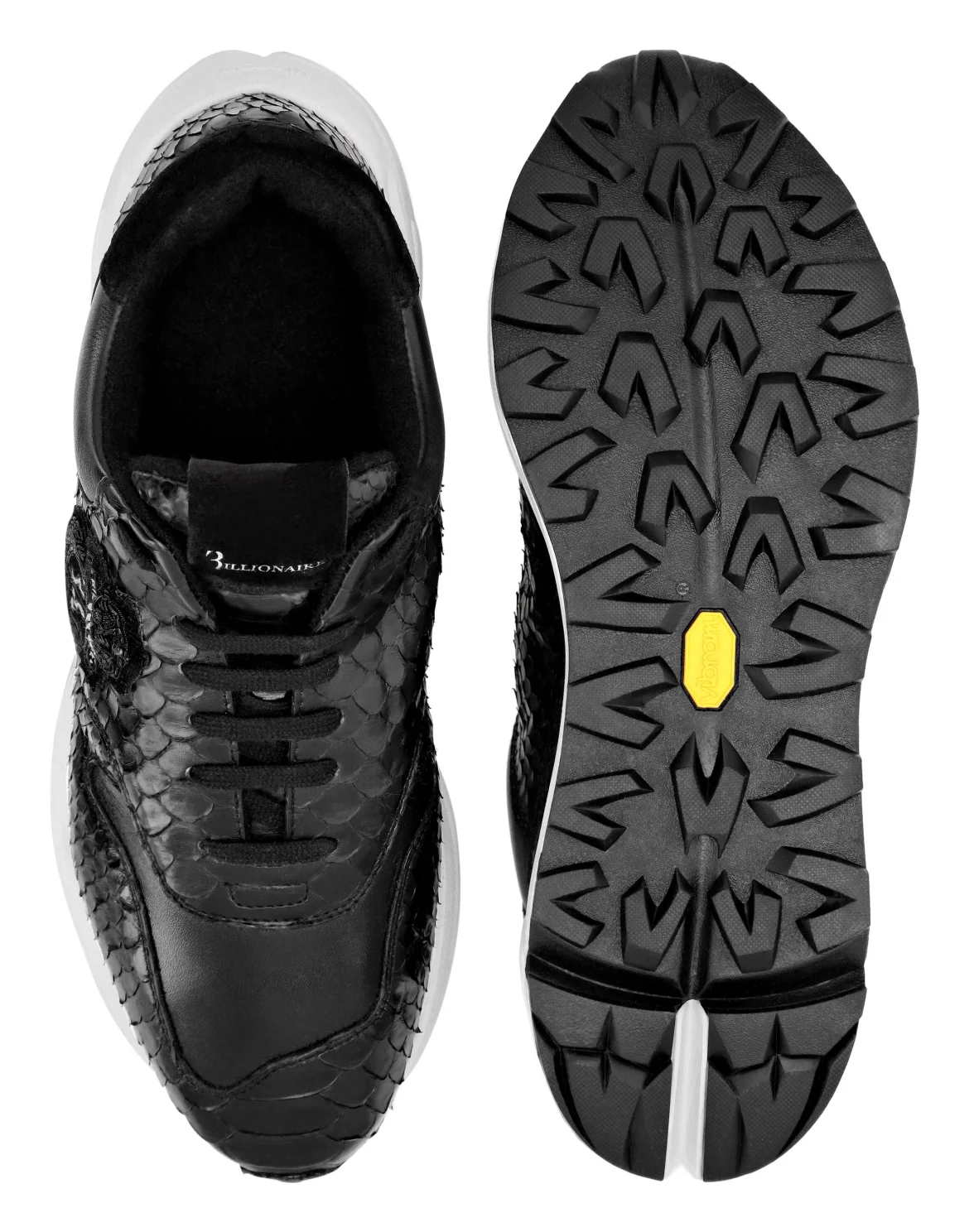 Python Leather Runner Wolf, цвет: Черный