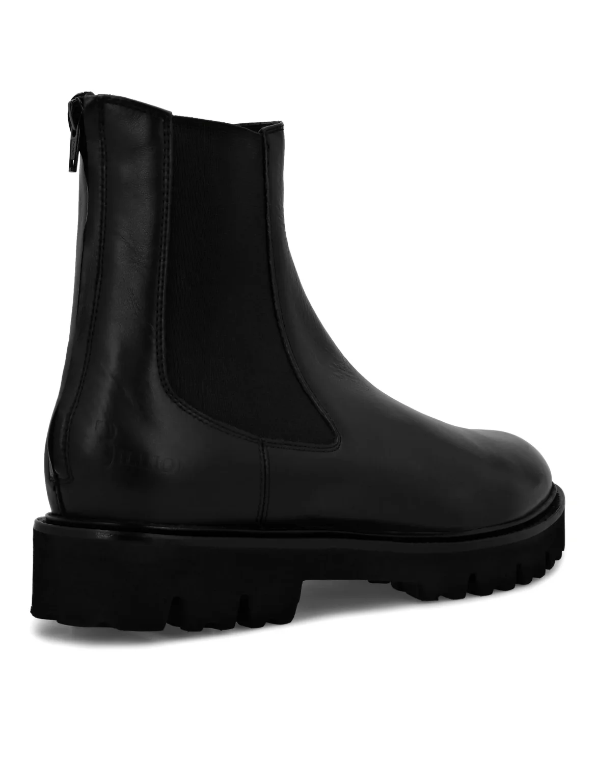 Leather Boots Low Flat Iconic, цвет: Черный
