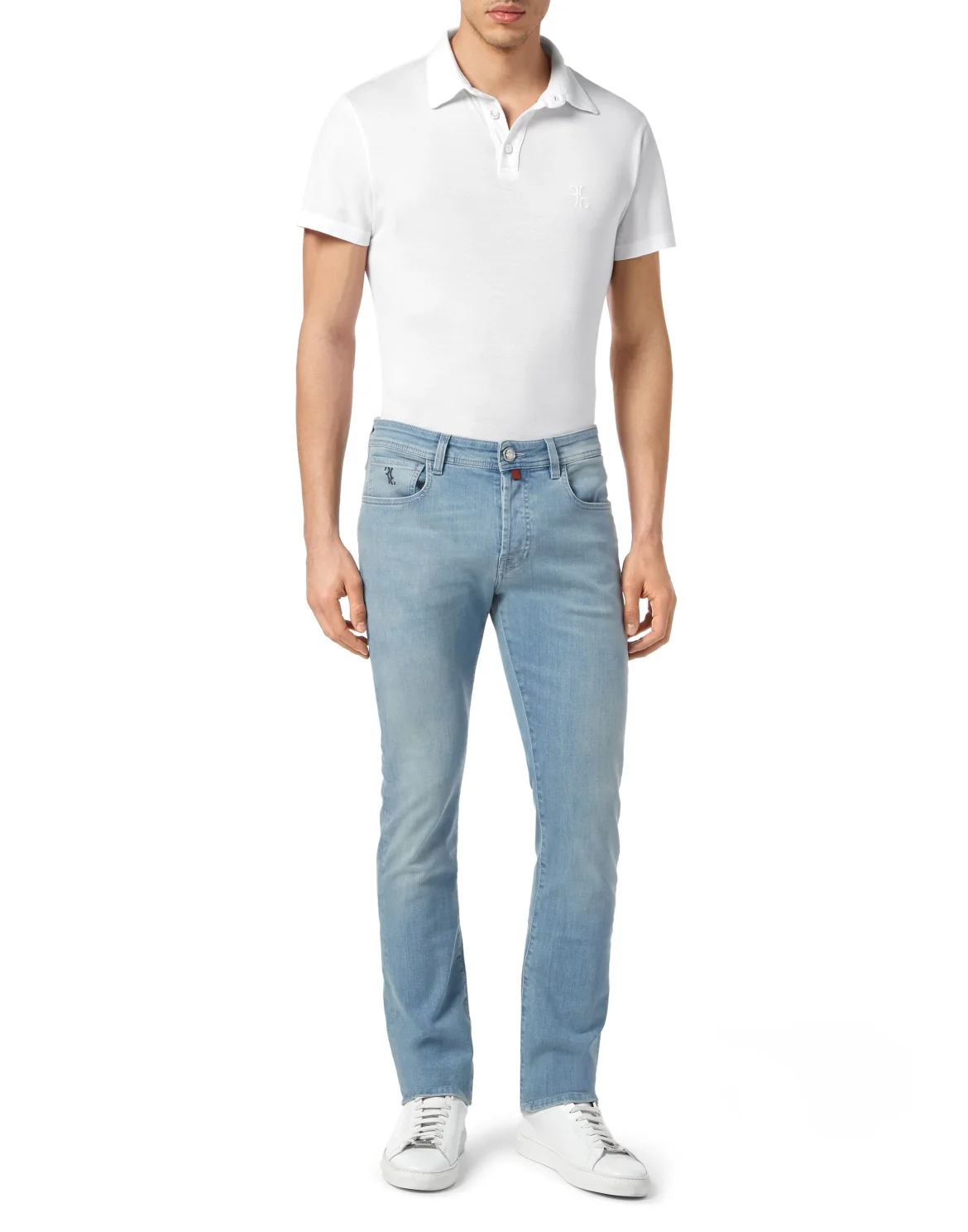 Denim Trousers Super Straight Cut Lion, цвет: Голубой