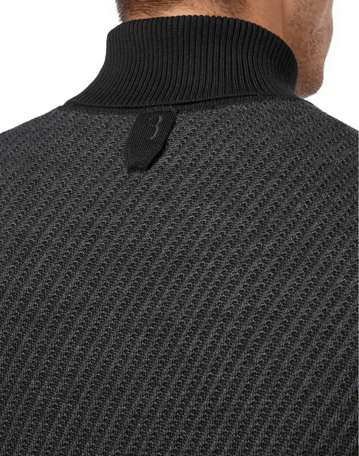TurtleNeck LS Crest, цвет: Черный