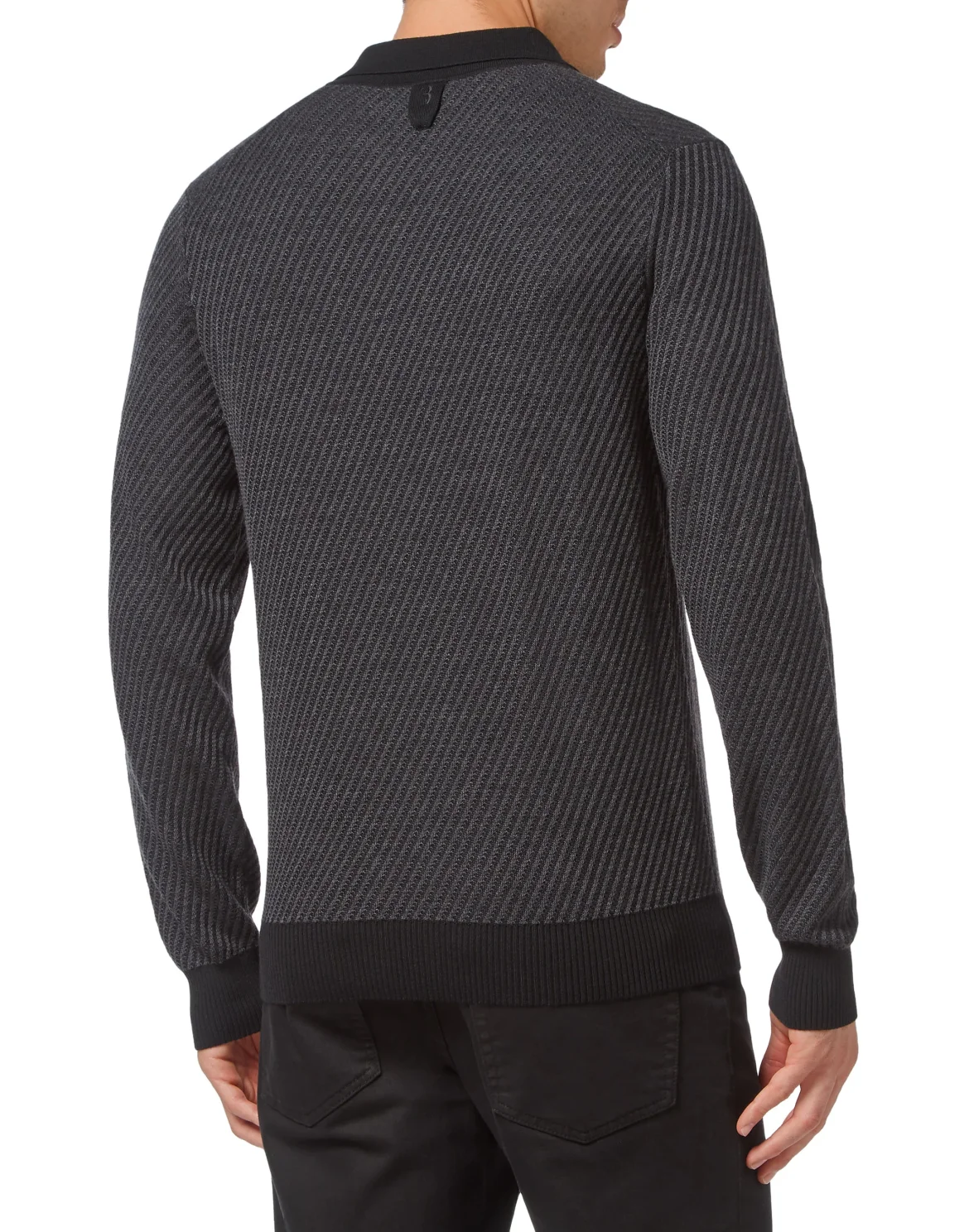 Pullover Round Neck LS Crest, цвет: Черный