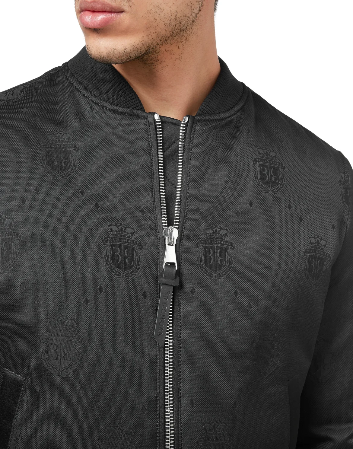 Jacquard Bomber, цвет: Черный