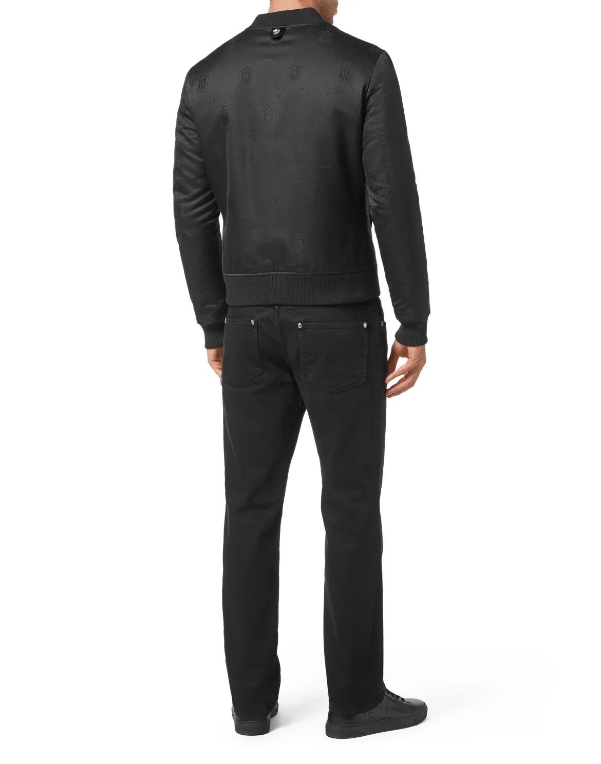 Jacquard Bomber, цвет: Черный