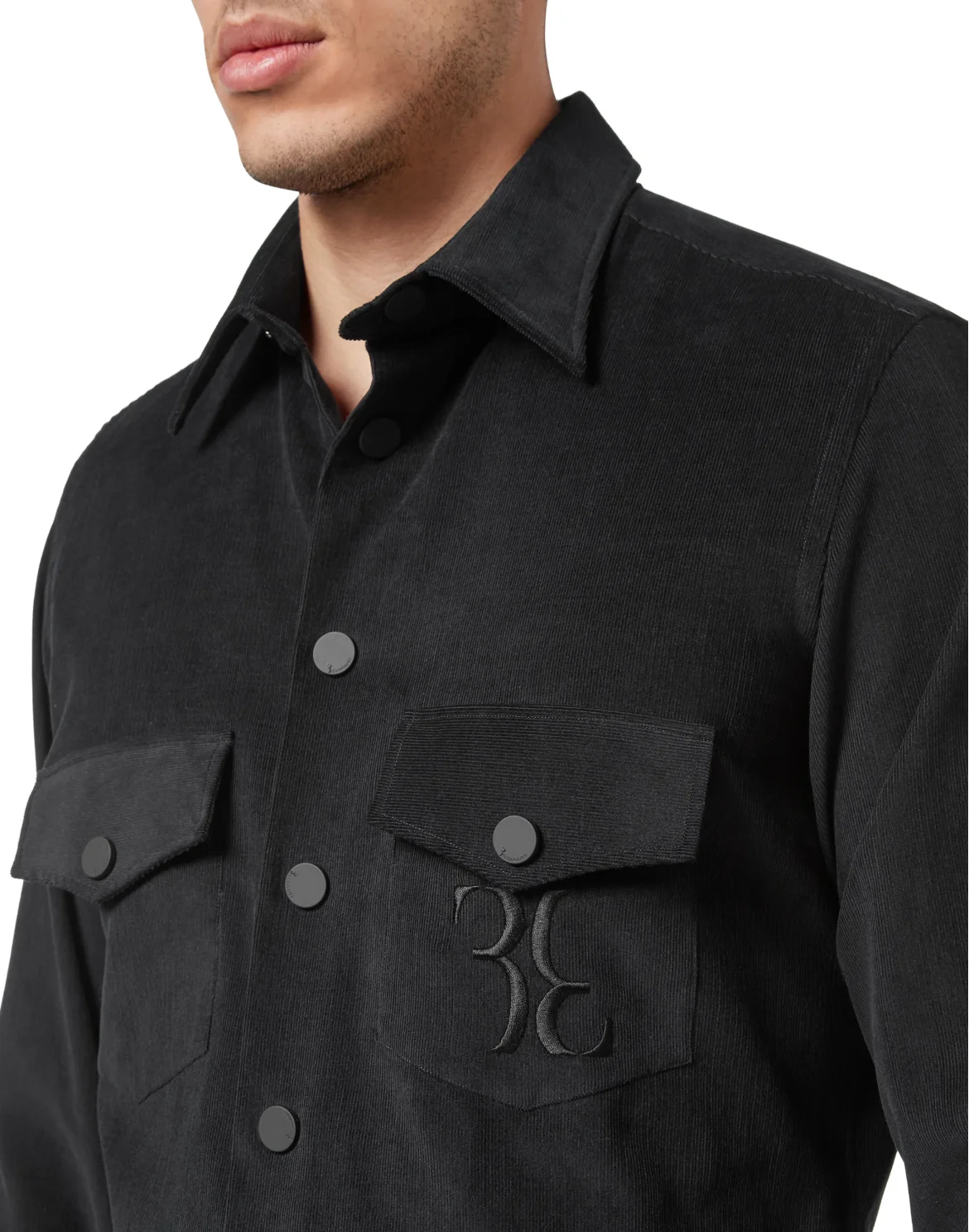 Suede Shirt LS Slim Fit, цвет: Черный