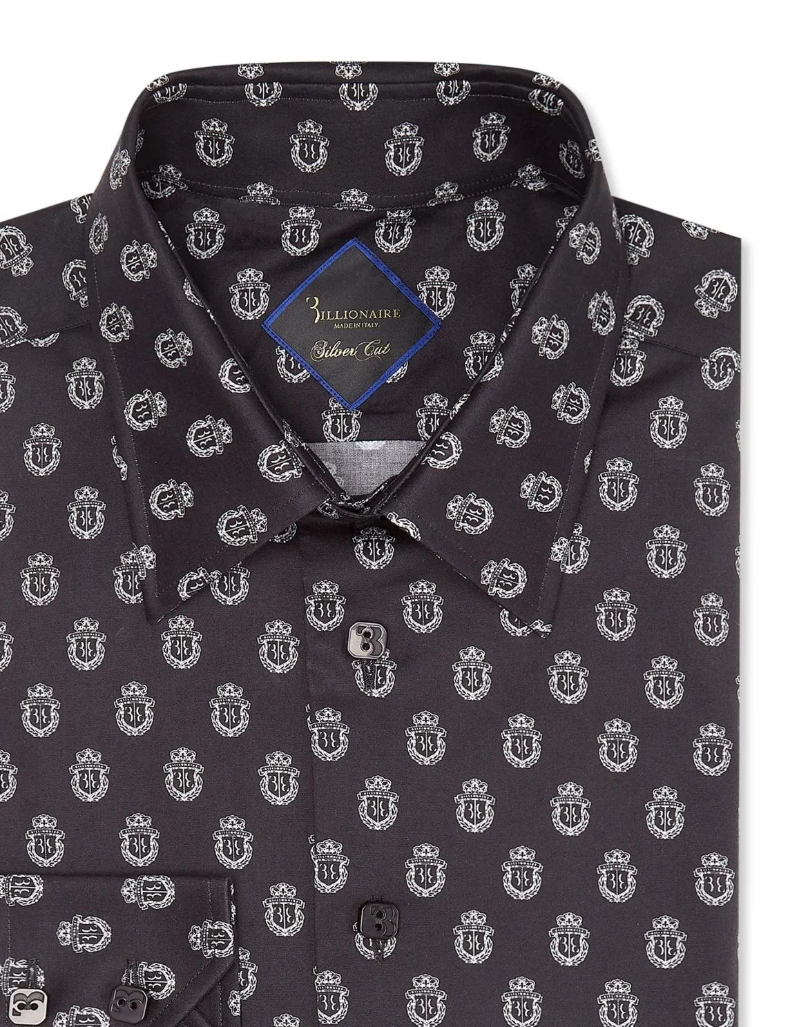 Cotton Shirt LS Slim Fit, цвет: Черный