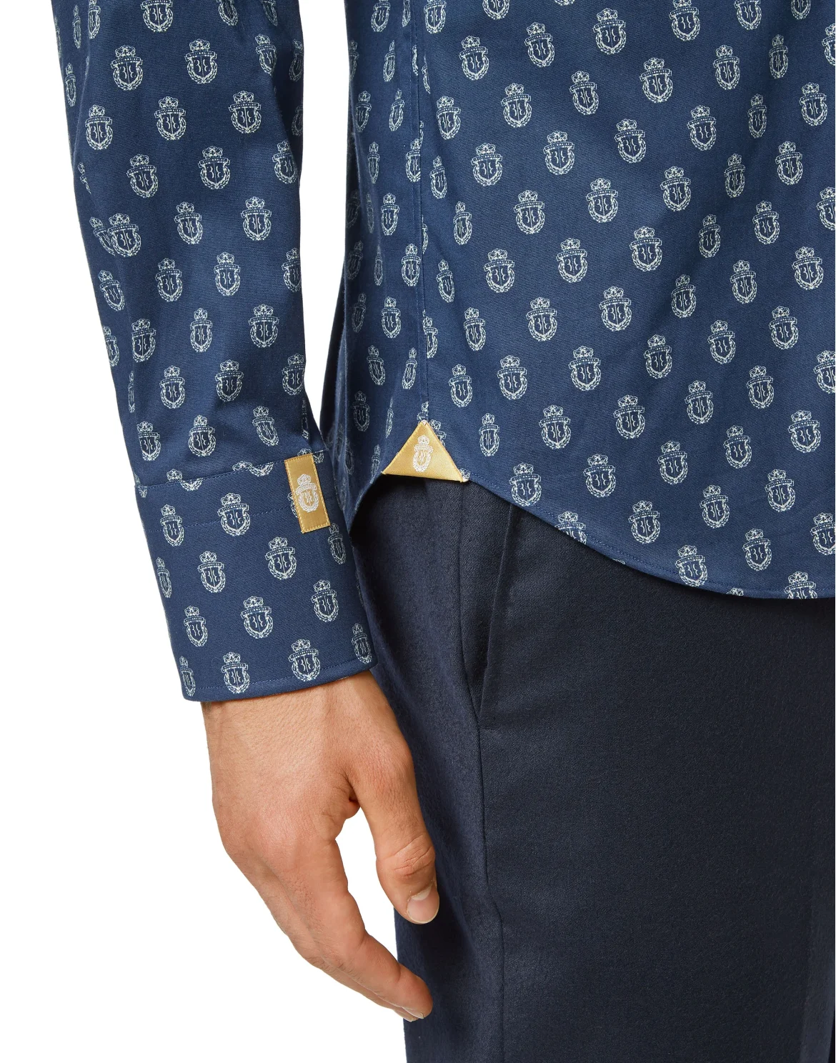 Cotton Shirt LS Slim Fit, цвет: Синий