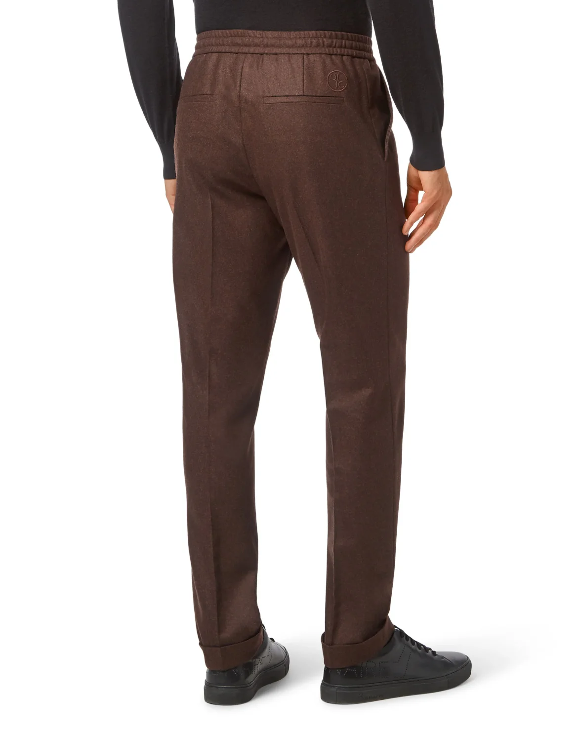 Flannel Jogging Trousers, цвет: Коричневый