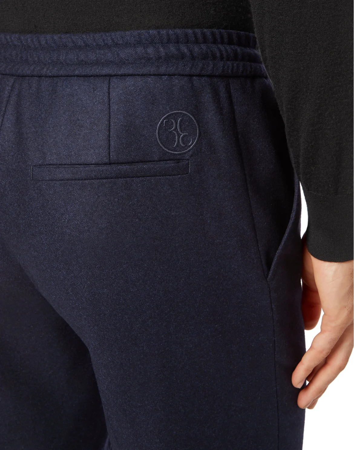 Flannel Jogging Trousers, цвет: Синий