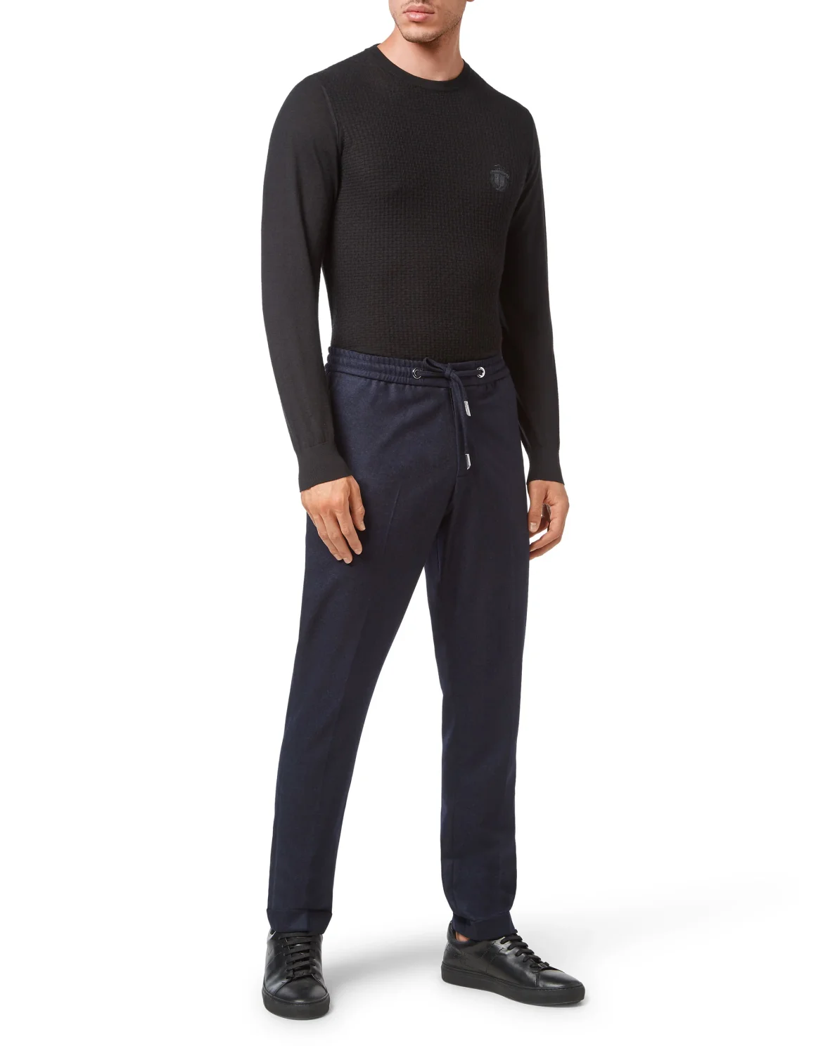 Flannel Jogging Trousers, цвет: Синий