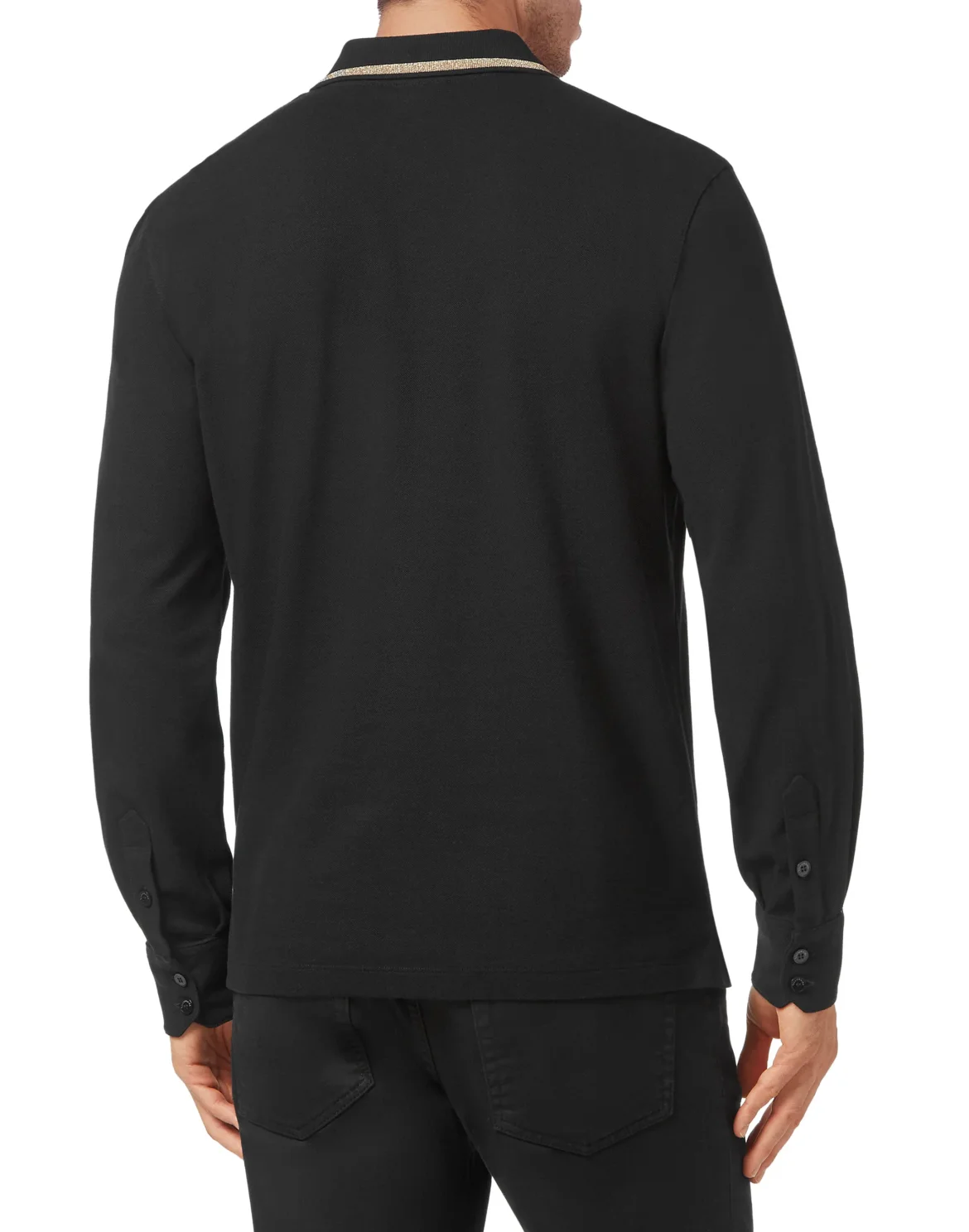 Polo shirt LS, цвет: Черный