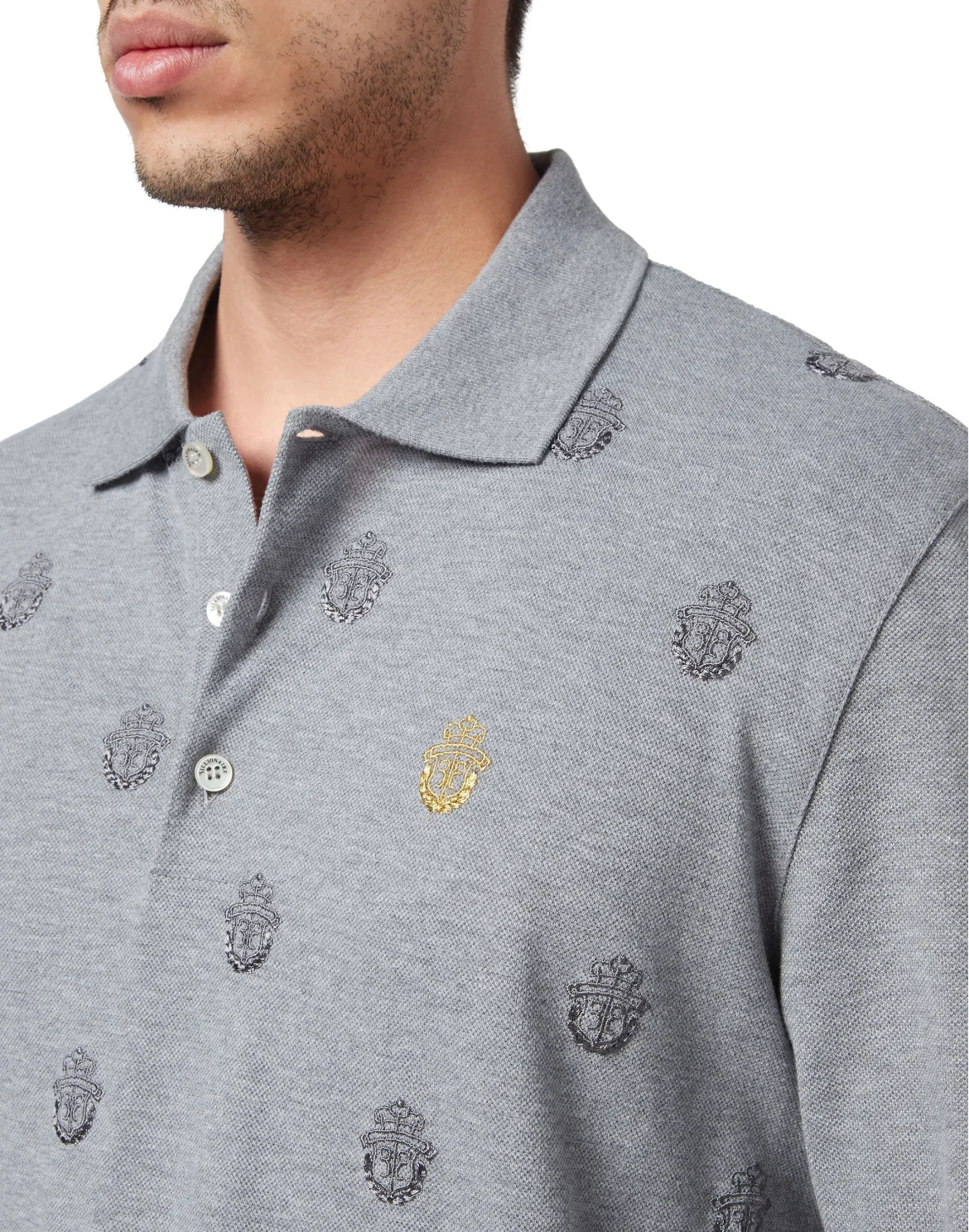 Polo shirt LS, цвет: Серый