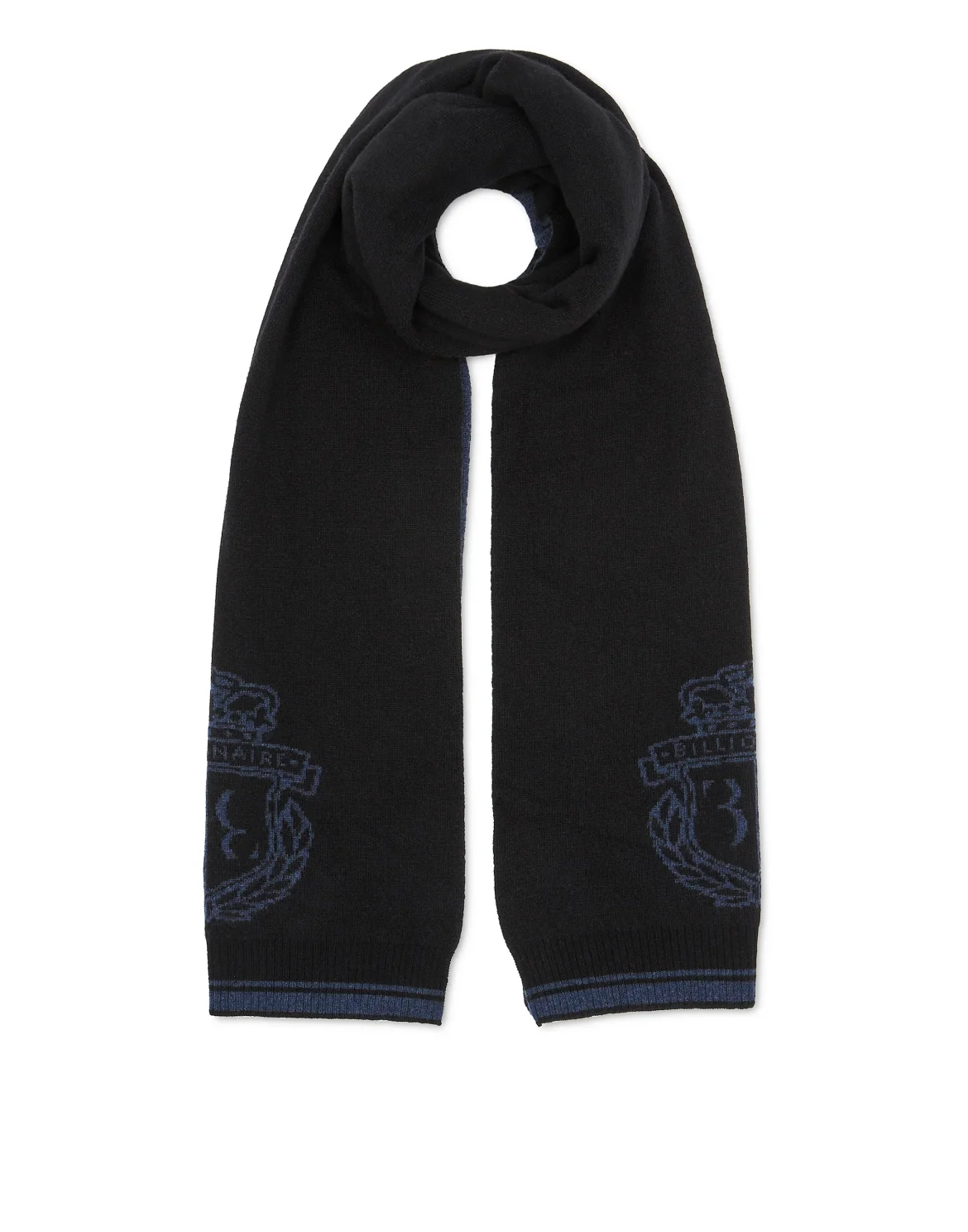 Cashmere Wool Long Scarf, цвет: Черный