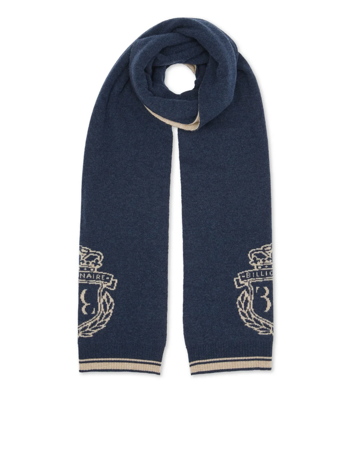 Cashmere Wool Long Scarf, цвет: Синий
