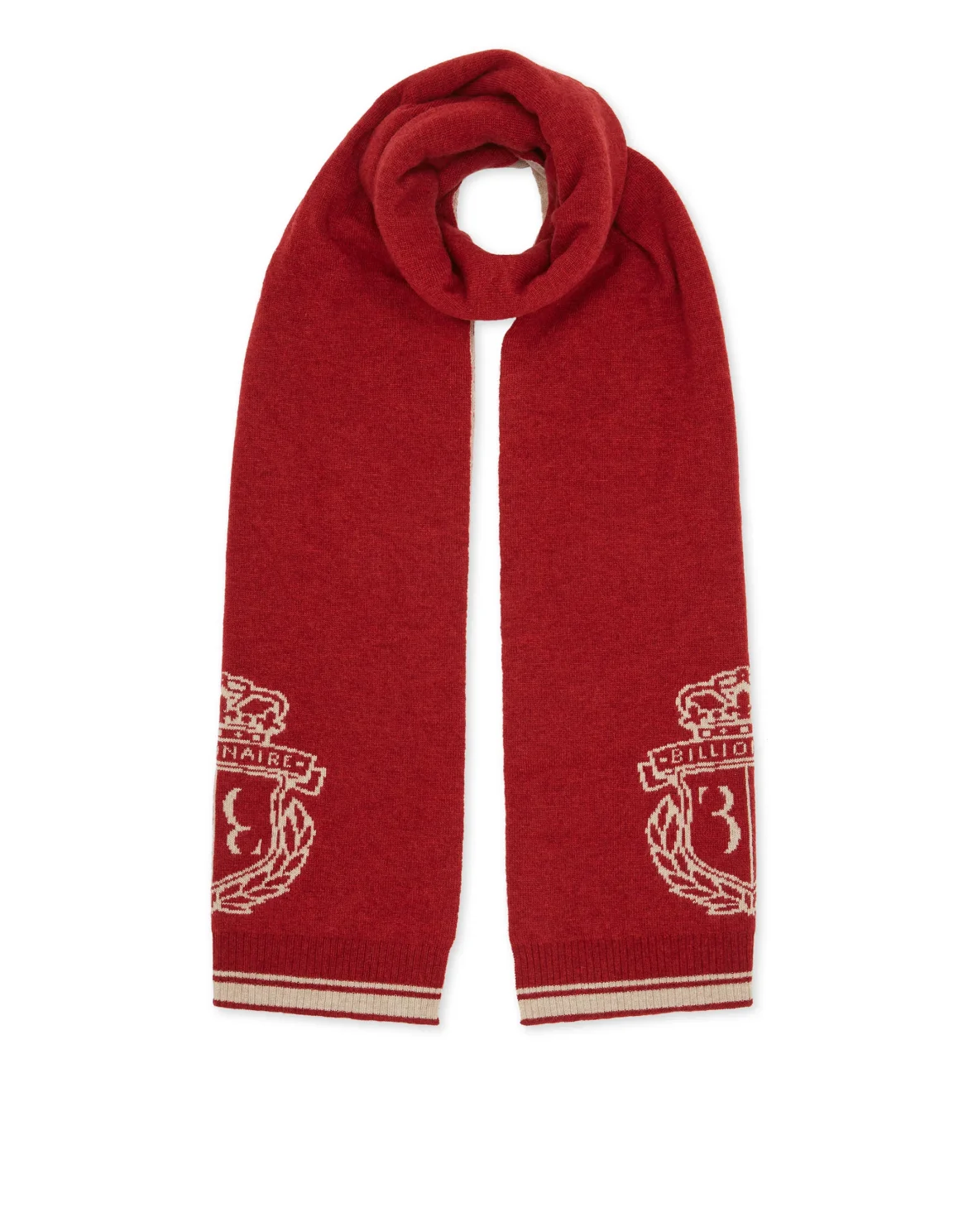 Cashmere Wool Long Scarf, цвет: Красный