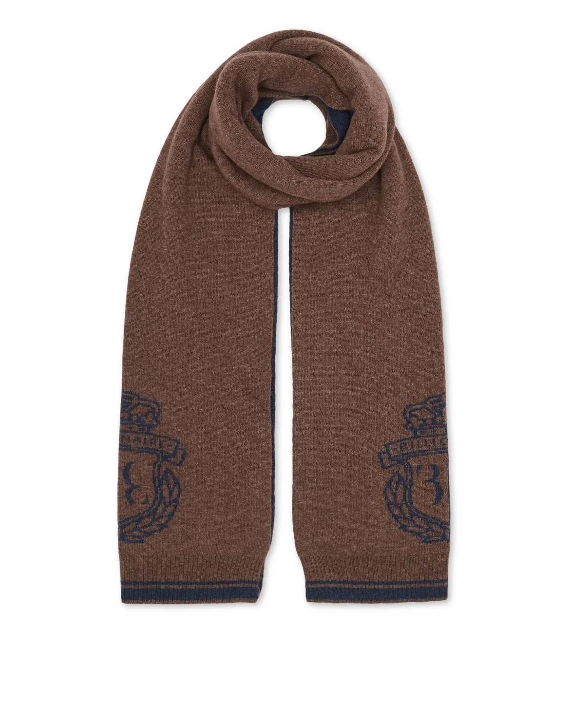 Cashmere Wool Long Scarf, цвет: Коричневый