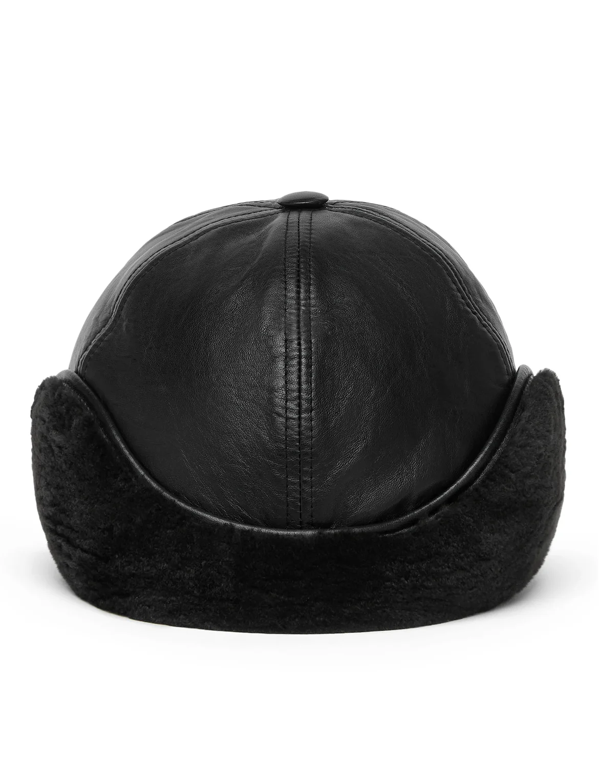Nappa and Fur Cap, цвет: Черный
