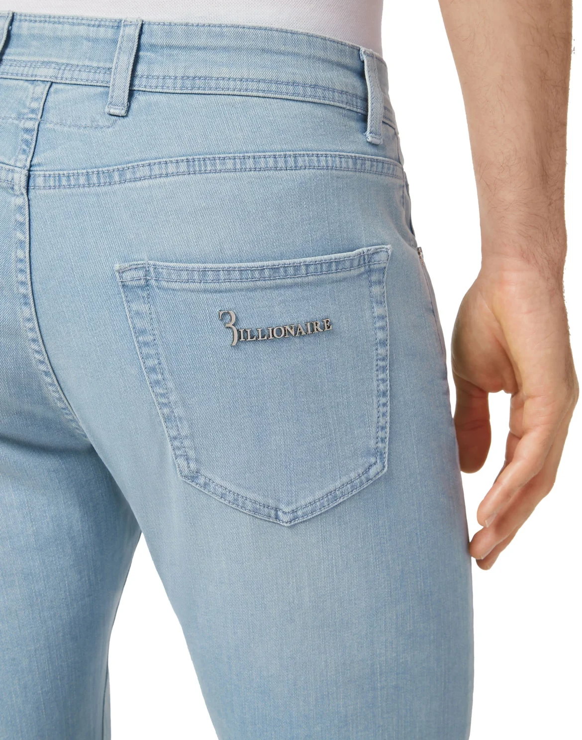 Denim Trousers Super Straight Cut Fit, цвет: Голубой