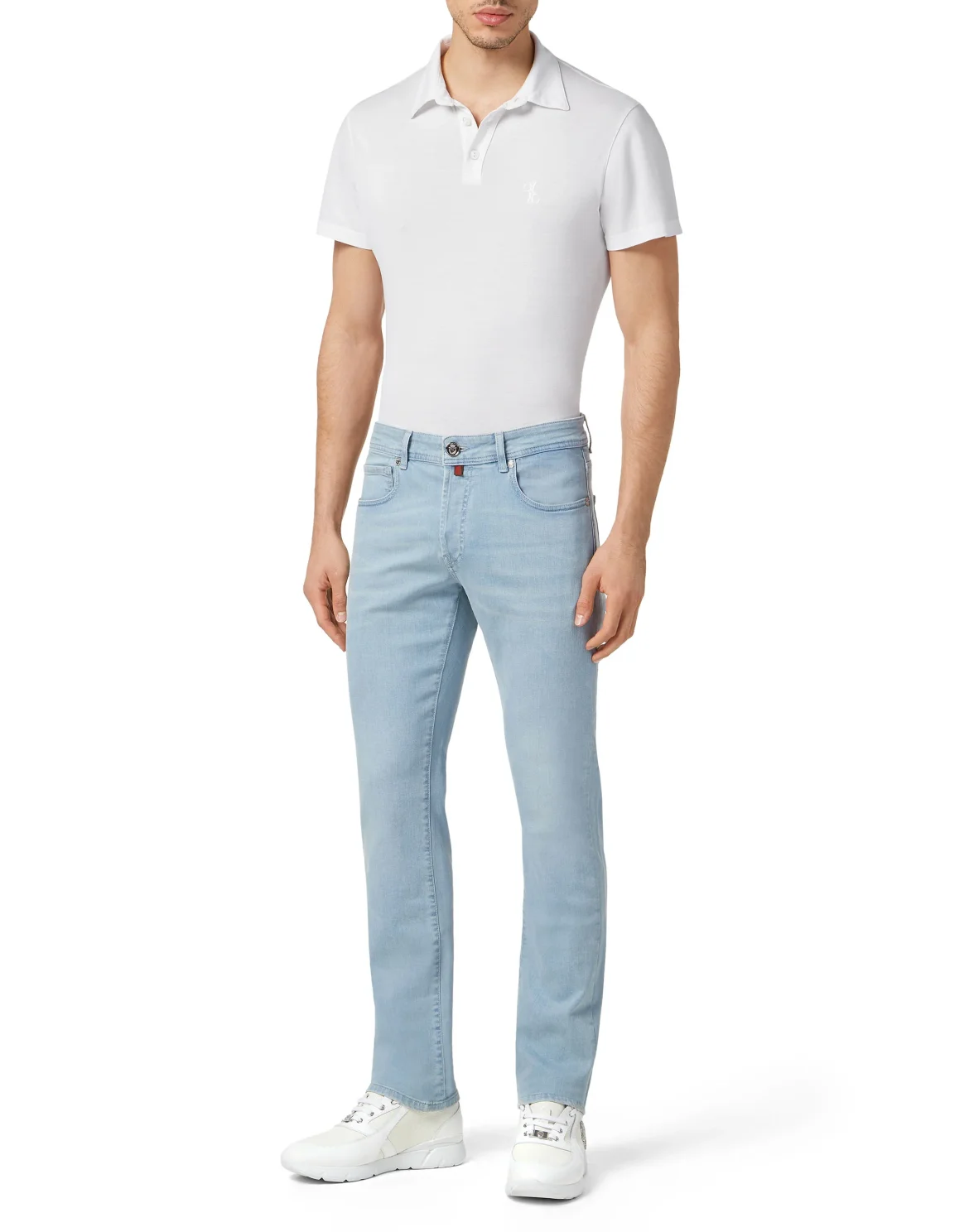Denim Trousers Super Straight Cut Fit, цвет: Голубой