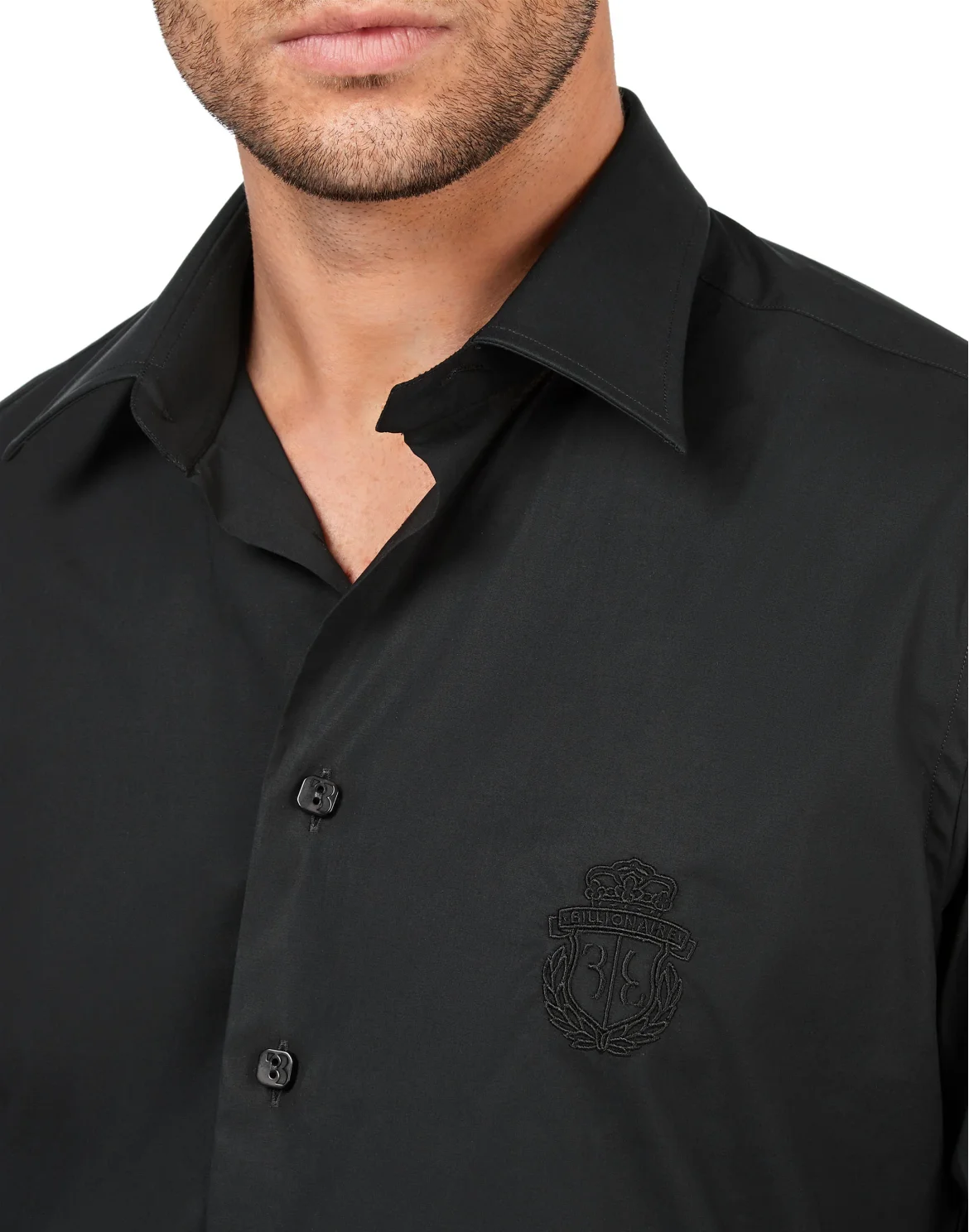 Shirt Slim Fit, цвет: Черный