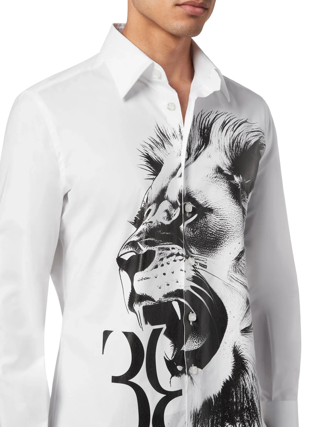 Shirt Silver Cut LS Slim Fit, цвет: Белый