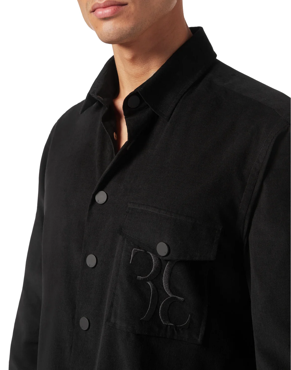 Velvet Shirt Gold Cut LS Regular Fit, цвет: Черный