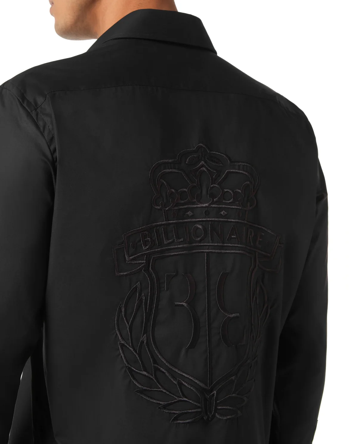 Shirt Silver Cut LS Slim Fit, цвет: Черный