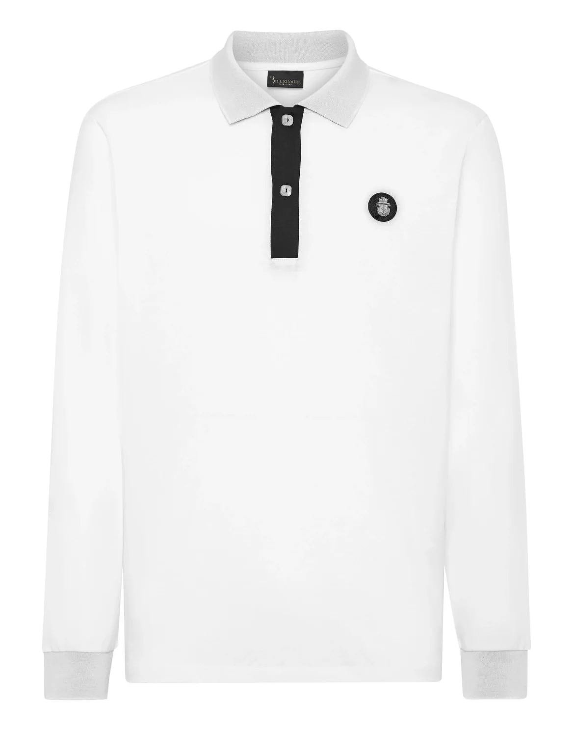 Piquet Polo shirt LS, цвет: Белый